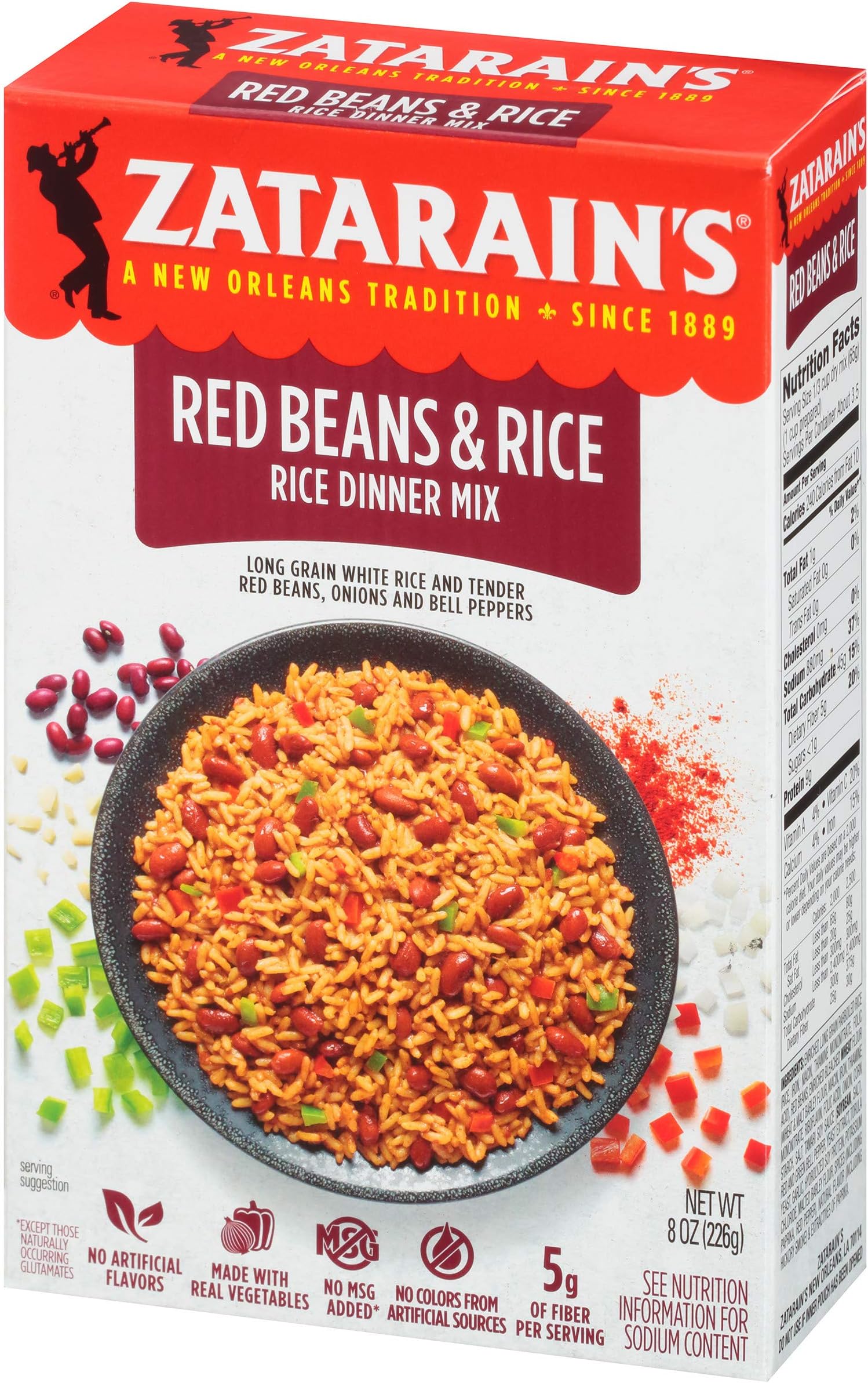 Zatarain Red Beans With Rice 226g
