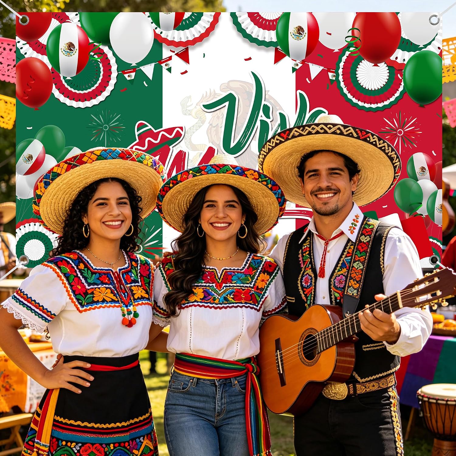 Mexican Independence Day Banner, 73 x 43 Inch