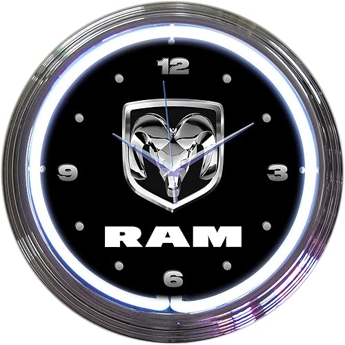 Neonetics RAM - Reloj de pared de neón, 15 pulgadas