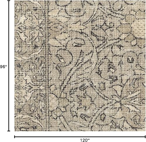 Vista 394 de RUGGABLE x Morris & Co Tapete prémium de pasillo lavable, para pasillo, cocina, entrada, sala de estar, dormitorio u oficina, con base Madreselva