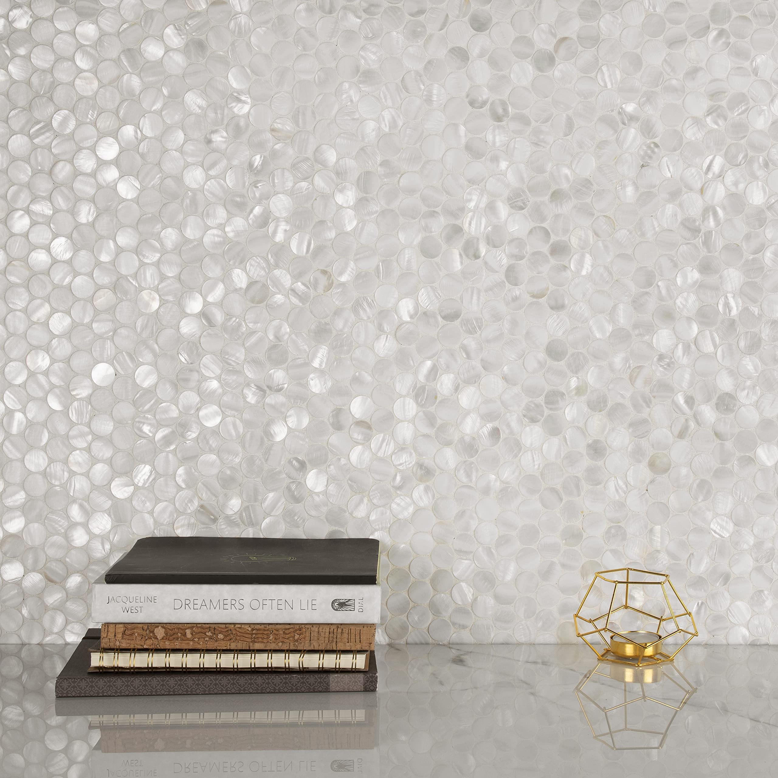 Washed Blue Color Talavera Mexican Hand Painted Tiles Box of 50