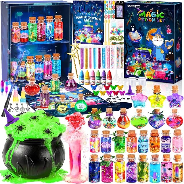 Pociones Magicas Niñas, 25 Botellas De Poción Mágica, Kit De Manualidades Pociones De Misteriosas