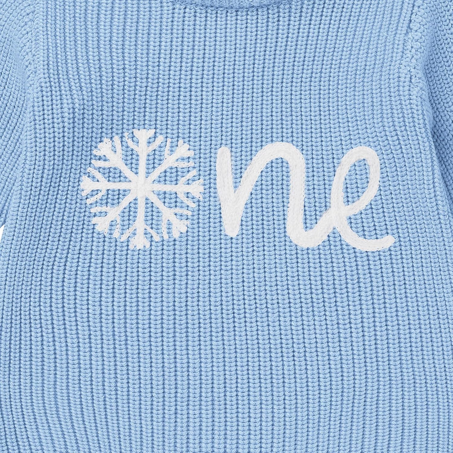 IMEKIS Baby Boy 1st Birthday Outfit Sweater Romper with Crown Fall Winter Snowflake One Cake Smash Photo Shoot Clothes