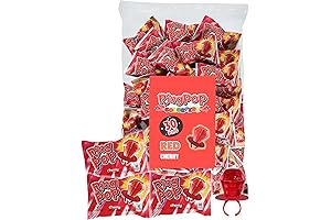 Irresistible Valentine's Treat: Red Cherry Ring Pop Valentine Card