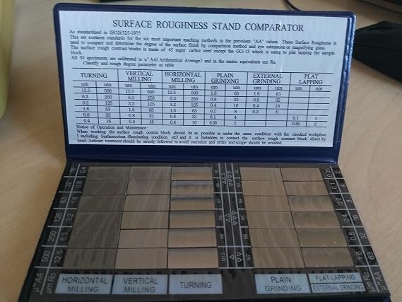 Surface Roughness Comparators Standards Composite Set 6 Machining 30 specimens