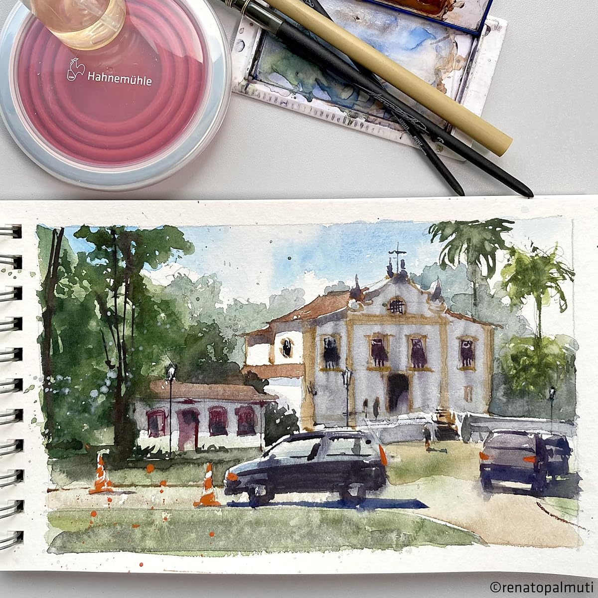 Bamboo Mixed Media Sketchbook view 3