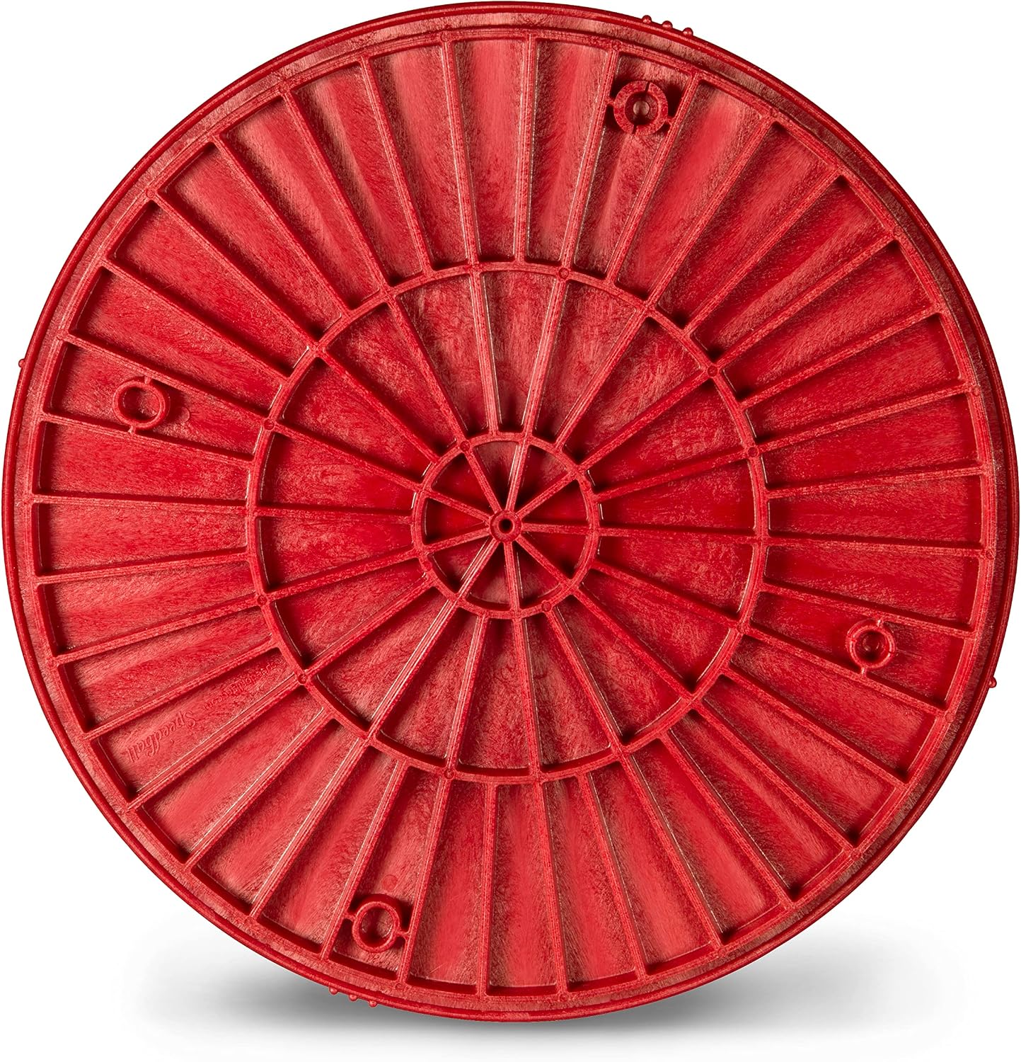 Speedball 12 Inch Round Universal Pottery Wheel Bat, Red, for Ceramics and Clay Work image 2