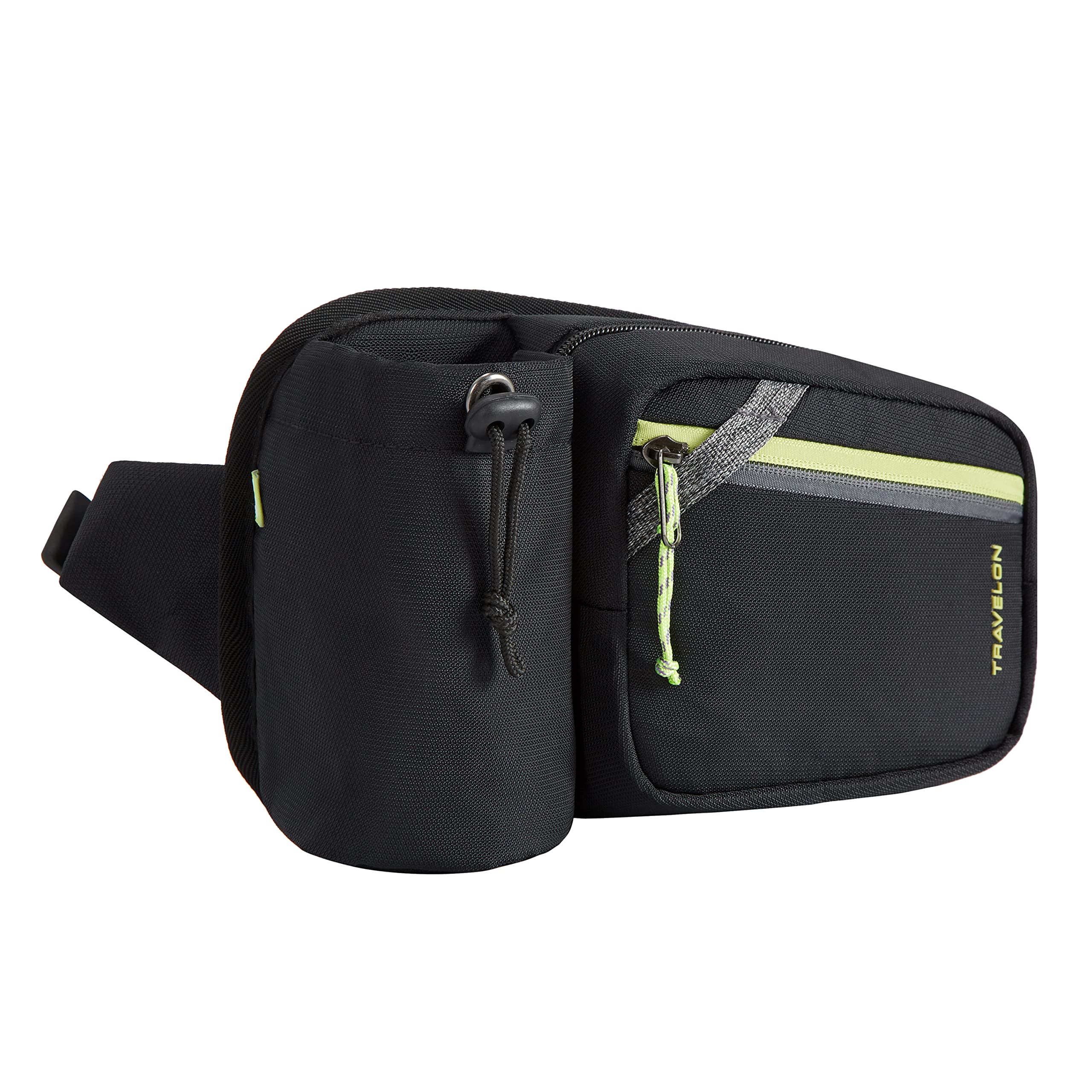 Travelon Greenlander-Riñonera antirrobo, Unisex Adulto, Negro Azabache