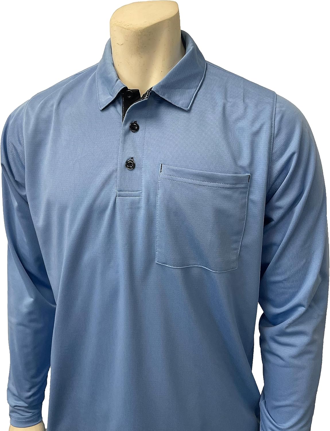 Smitty | BBS-350 Major League Style Long Sleeve Umpire Shirt Side Panels | Fits Chest Protector | Baseball Softball Umpire