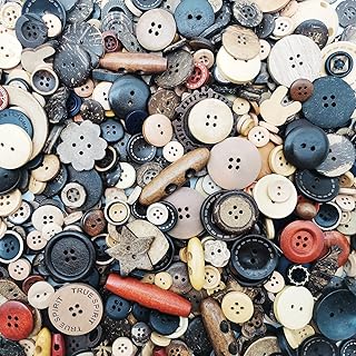 Qovydx 1600Pcs Assorted Sizes Wooden Buttons for Crafts Bulk Mixed Coconut Shell Wood Craft Buttons for Sewing Decorations DIY Arts and Painting