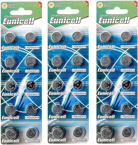 Miniatura 2 de 30 pilas de botón alcalinas AG10 - G10 LR54 LR54SW LR1130 L1130E LR1130SW LL1131 L1131E SR1130W 389 390 Tipo