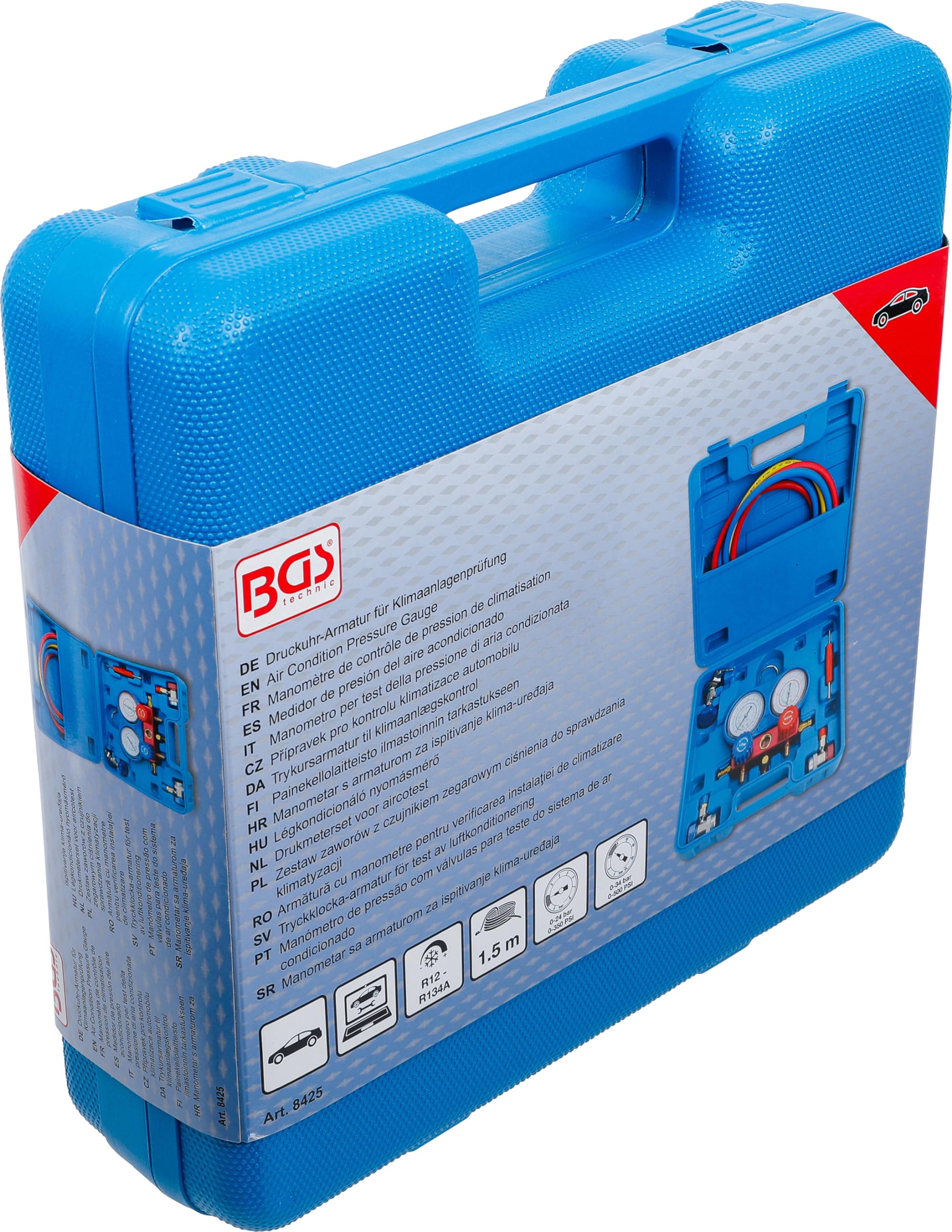 Drukmeterset voor aircotest 8425 BGS technic