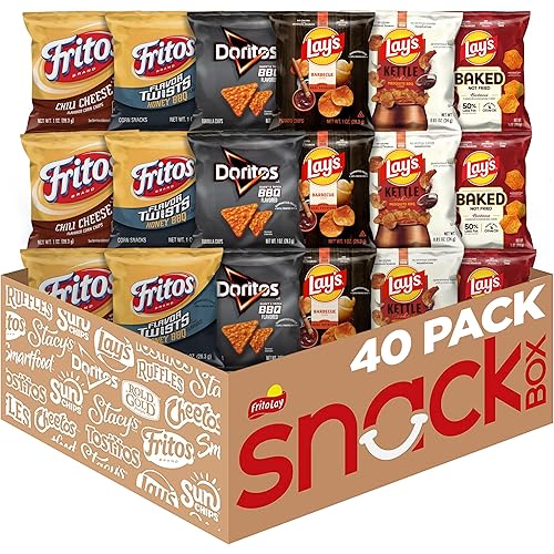 Frito Lay Backyard Barbecue Mix Variety Pack, 3.46 Pounds, (Pack of 40)