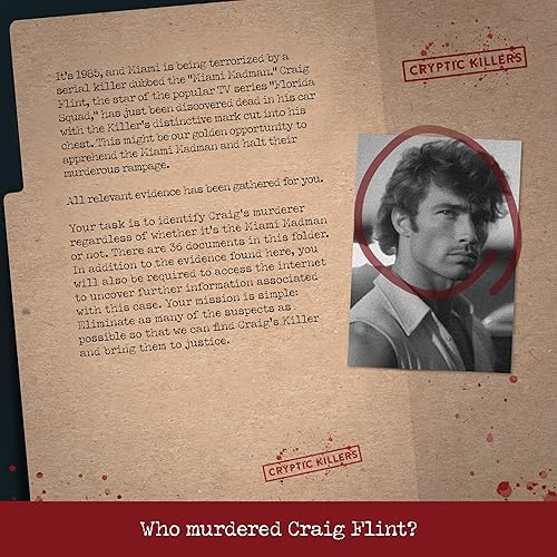 Miniatura 2 de Cryptic Killers Juego de misterio de asesinato sin resolver - Archivos de casos fríos Investigación Detective pistas/evidencia - Resuelve el crimen