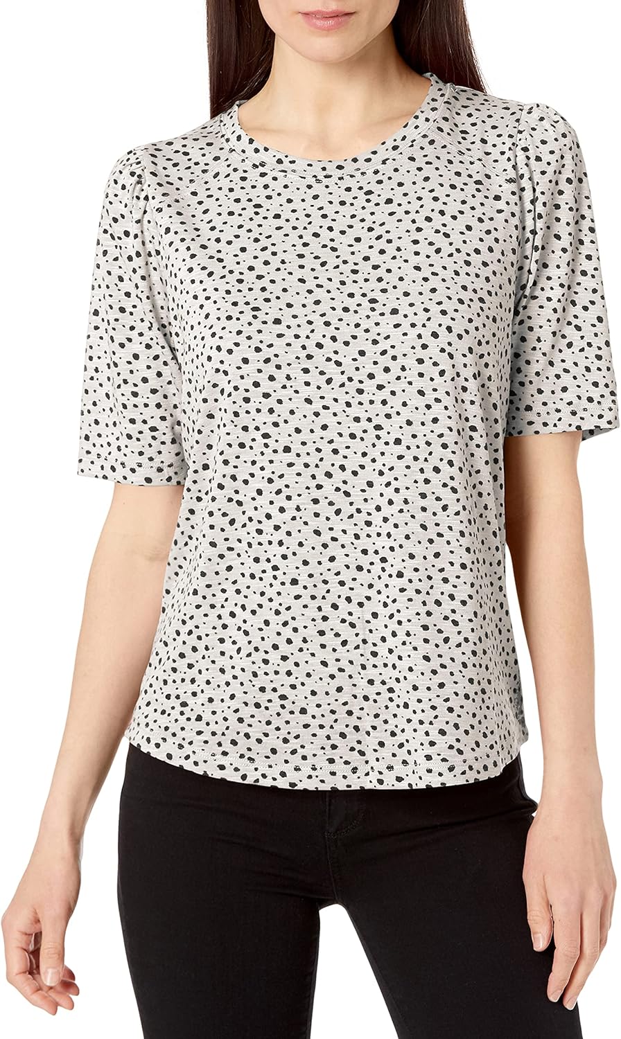 Democracy Women's Puff Sleeve Tee : Clothing, Shoes & Jewelry