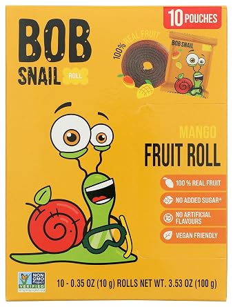 Bob Snail Mango Fruit Rolls, 100 GR