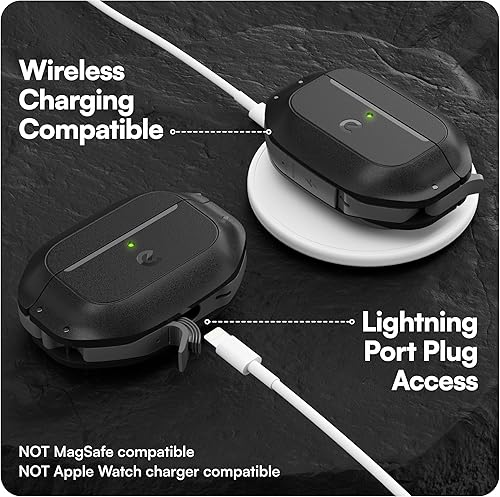 Miniatura 6 de Keybudz Funda para AirPods Pro 2 con Candado - Funda Completamente Impermeable para AirPods Pro 2da Generación - Llavero, Protección Resistente y