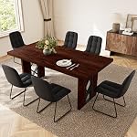 HIPIHOM 3-Piece Dining Table Set for 6-8 People, 70.8'' Rectangle Kitchen Table with 2 Benches for Breakfast Nook, Dining Room Furniture(Grey Table+Bench)