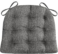 Vista 22 de Barnett Home Decor Cojín para Silla de Comedor de Microgamuza Camel con Lazos - 15 x 17 Tamaño Pequeño Cojín para Silla - Relleno de Espuma