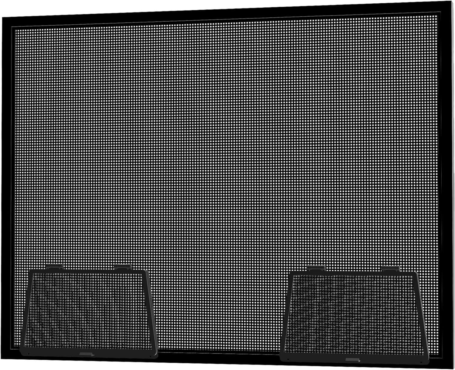 Custom Window Screen Replacement, Fully Assembled, Custom Ordered Extruded Hinged Wicket (WK1) with Hinge Opening