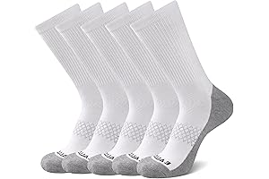 Men's Long Crew Socks: Athletic, Work, Running, Calf Coverage