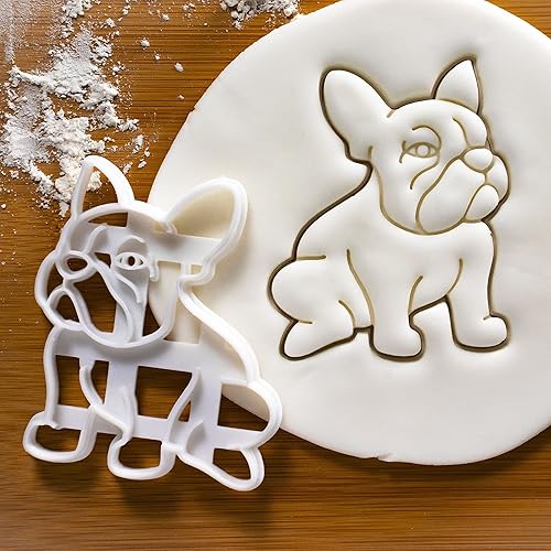 Miniatura 4 de Juego de 2 cortadores de galletas Bulldog Francés (Diseños Cuerpo y Cara), 2 piezas - Bakerlogy