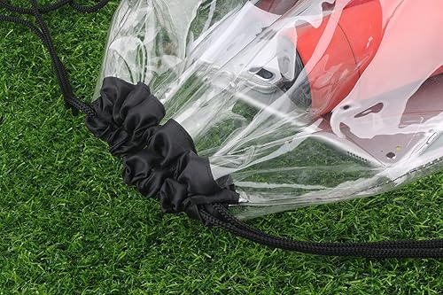 Miniatura 5 de 2 bolsas transparentes con cordón, impermeable, pequeña bolsa transparente para estadios, universidades, eventos deportivos, trabajo, conciertos,