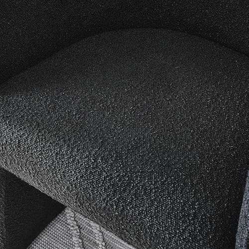 Miniatura 5 de Modern Style Simple and Elegant Chair, Black Leisure Chair, Suitable for Dining,Bedroom,Living Room,Reception Desk (Assembly Required) Black