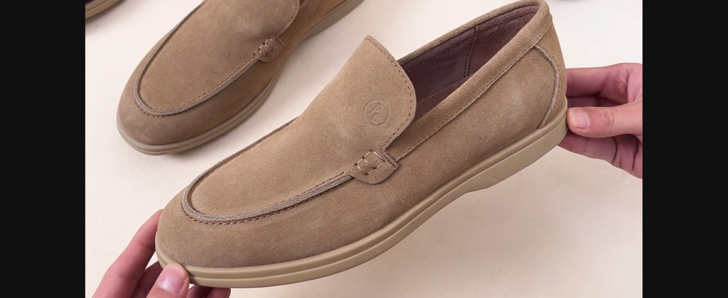 Project Cloud Brooklyn Taupe Suede Men\'s Slip-On Loafers Men main image 4