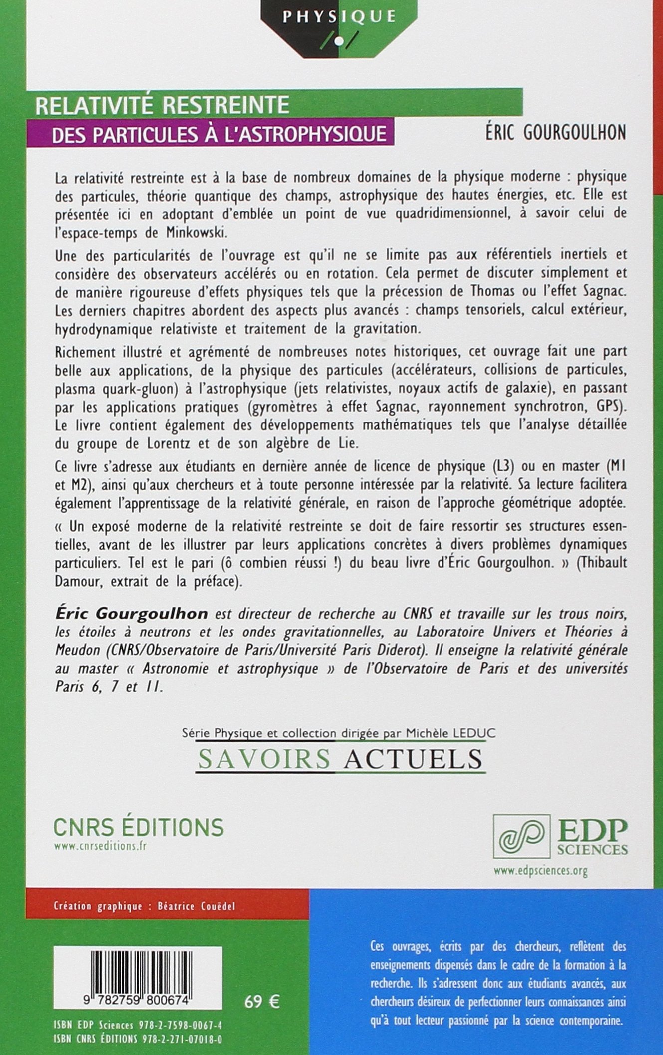 Relativité restreinte - Des particules à l'astrophysique: Des particules à l'astrophysique