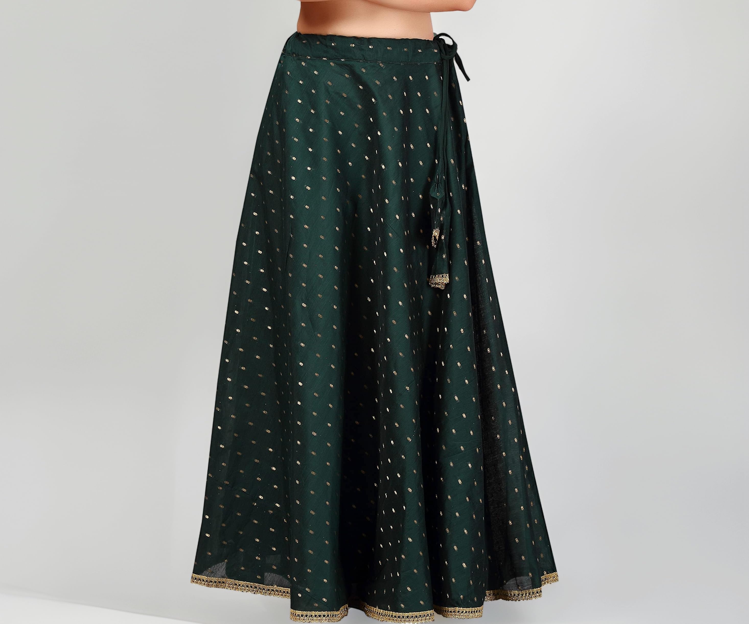 Studio Shringaar Women's Polyester Maxi Skirt