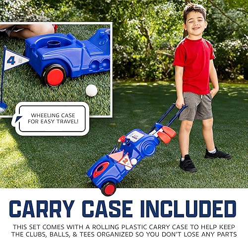 Miniatura 3 de Franklin Sports PGA Tour MyFirst - Juego de palos de golf de plástico para niños + pelotas para niños y niños pequeños, mini juguete derecho+zurdo,