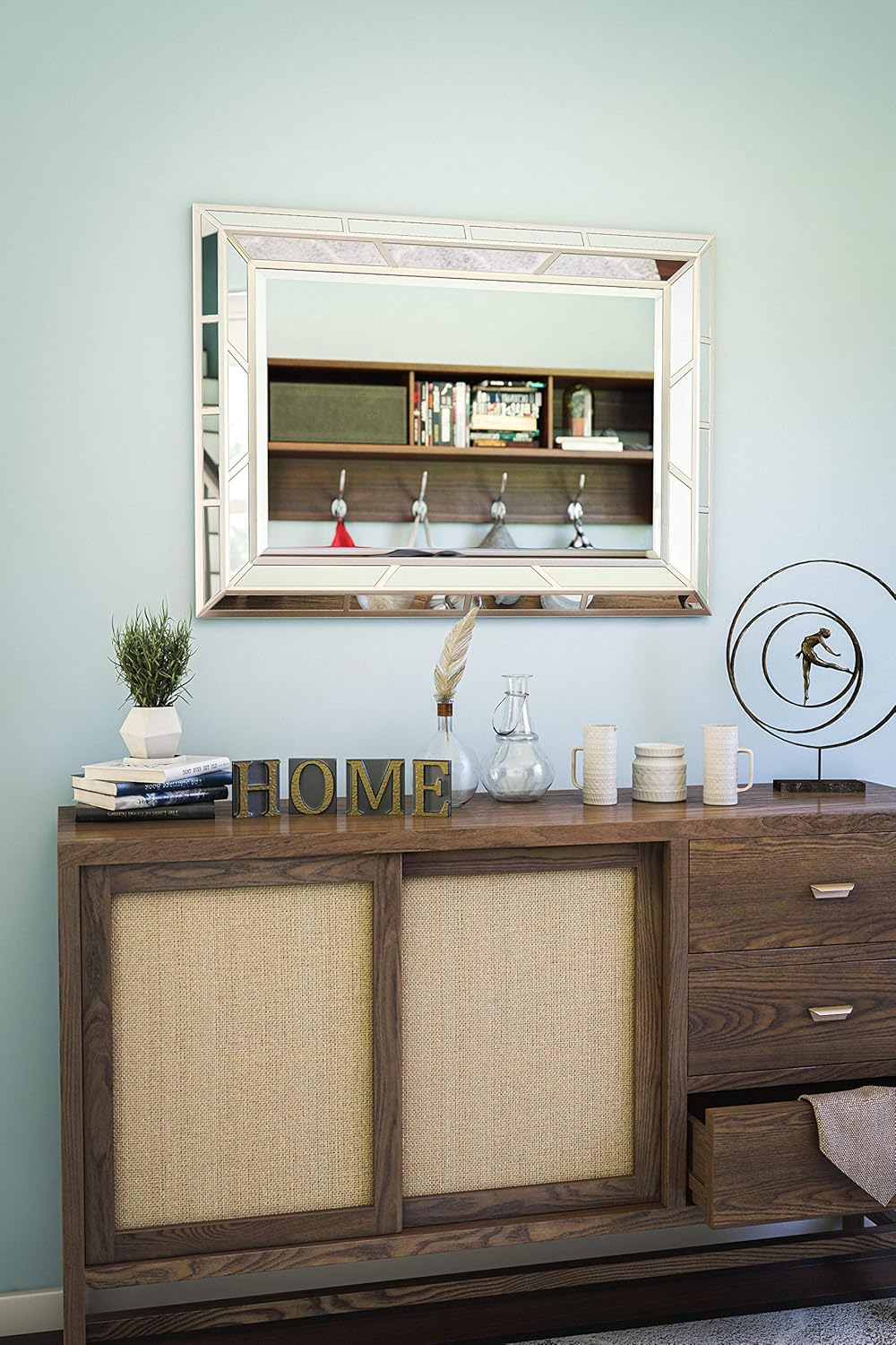 Kenroy Home Lens Mirrors, Medium, Silver