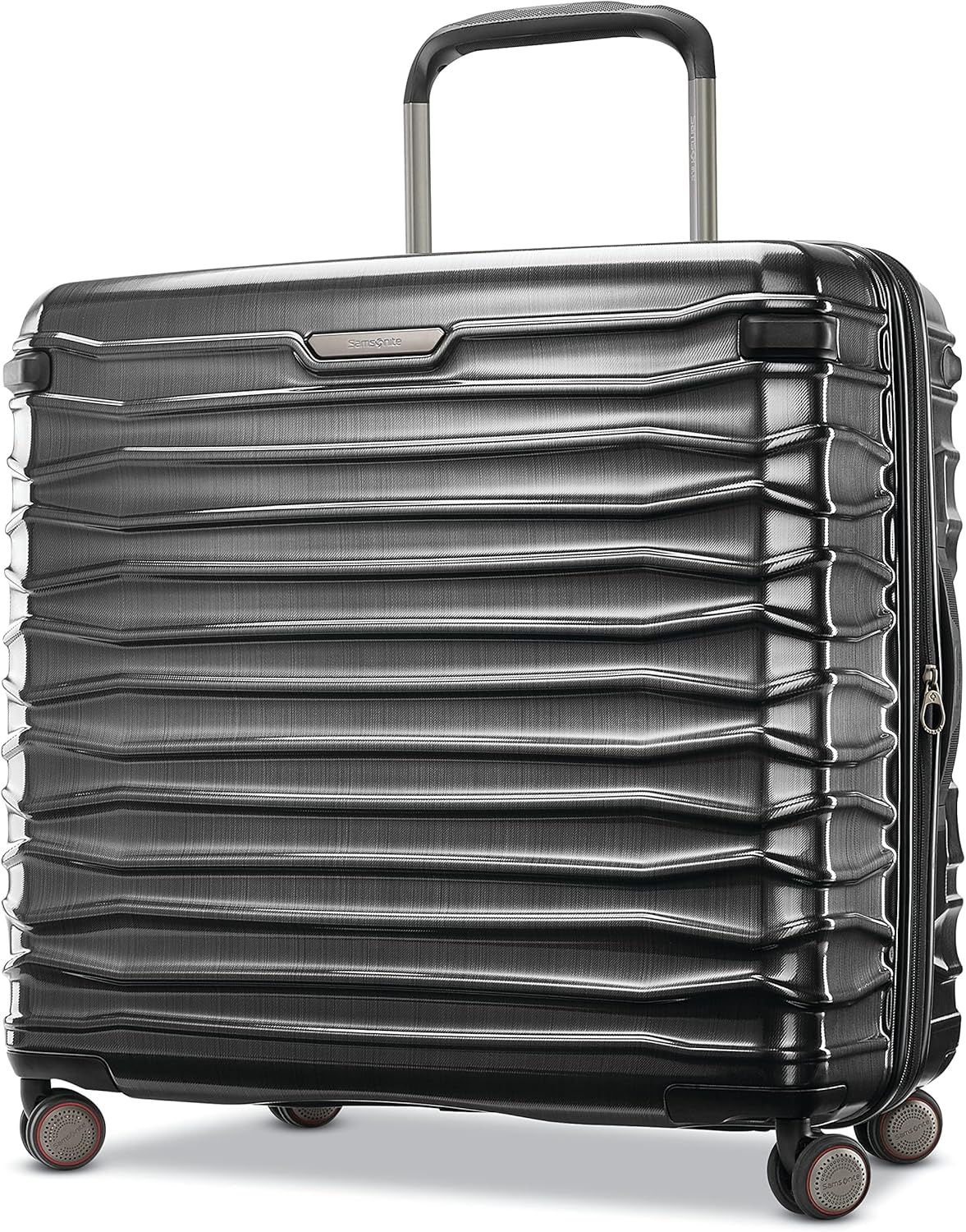 Samsonite Stryde 2 Hardside Expandable Luggage with Double Spinner Wheels, Large Glider, Brushed Graphite