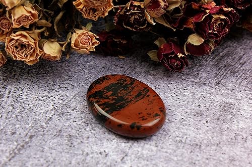 Miniatura 5 de Piedra de preocupación del pulgar, piedra de palma de bolsillo de cristal curativo (cisne dorado)