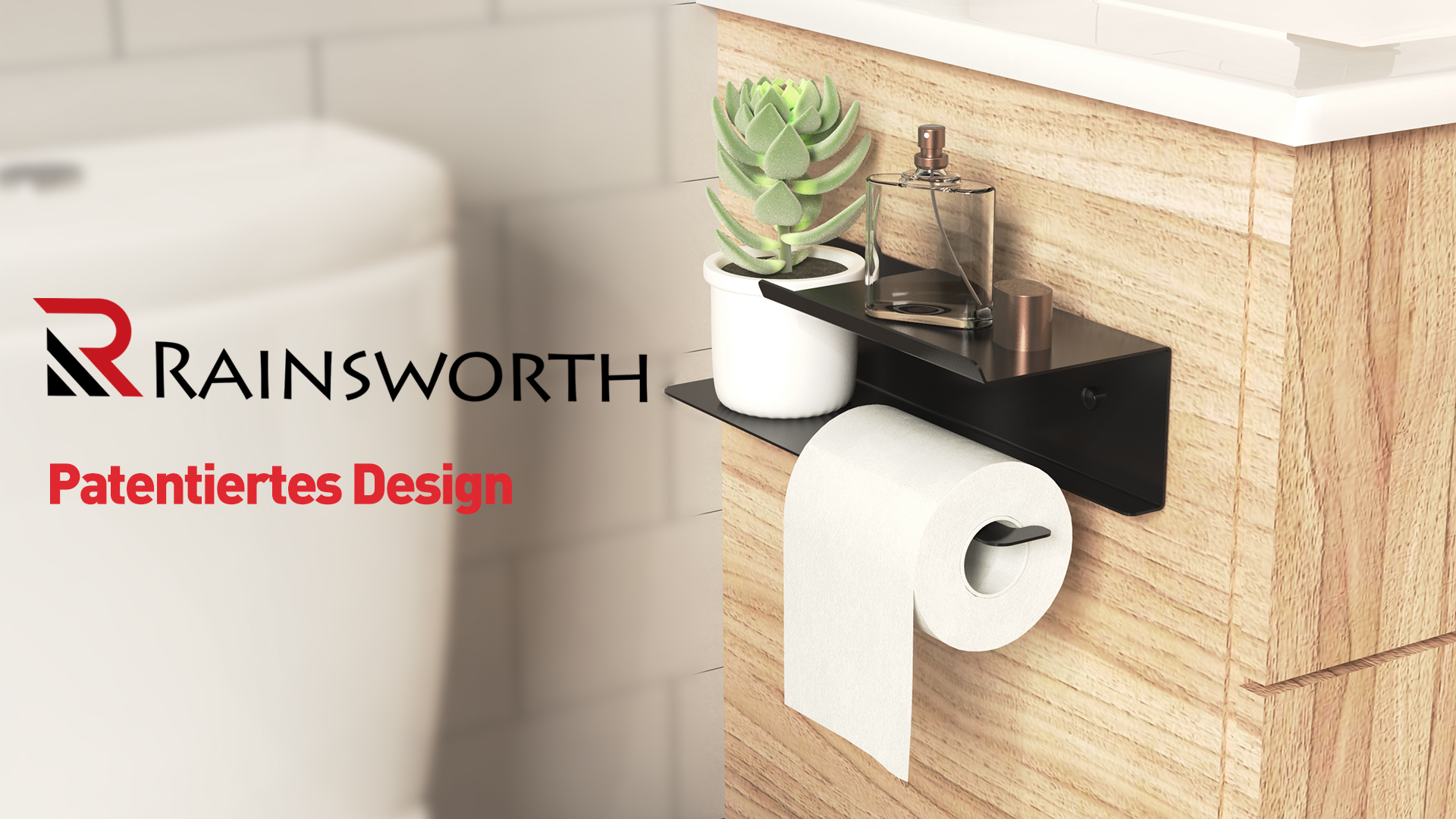 Porte-Papier Toilette Tiger Bold Acier Inoxydable Brillant