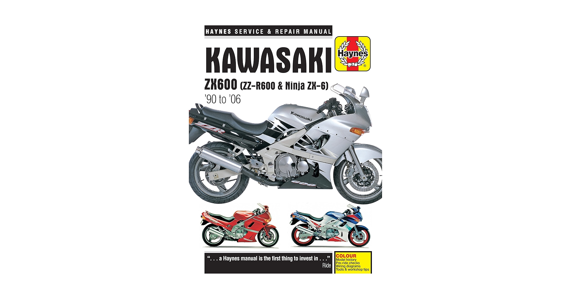 りんページ Kawasaki ZX600 (ZZ-R600 & Ninja ZX-6) '90 to '06 (Haynes