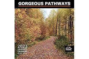 MICASA Gorgeous Pathways 2023 Hangable Porch Monthly Wall Calendar