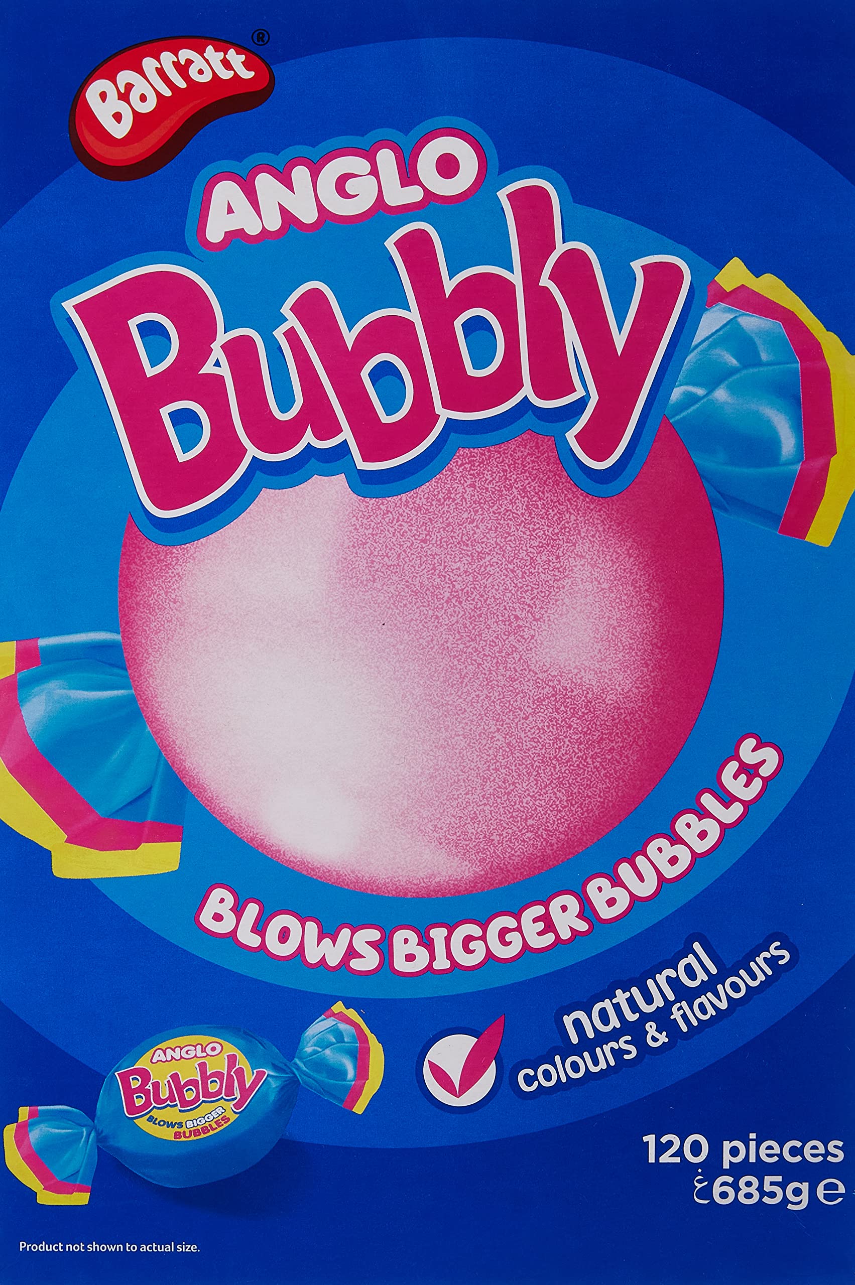 Barratt Anglo Bubbly Bubble Gum Box 685 g, One Size