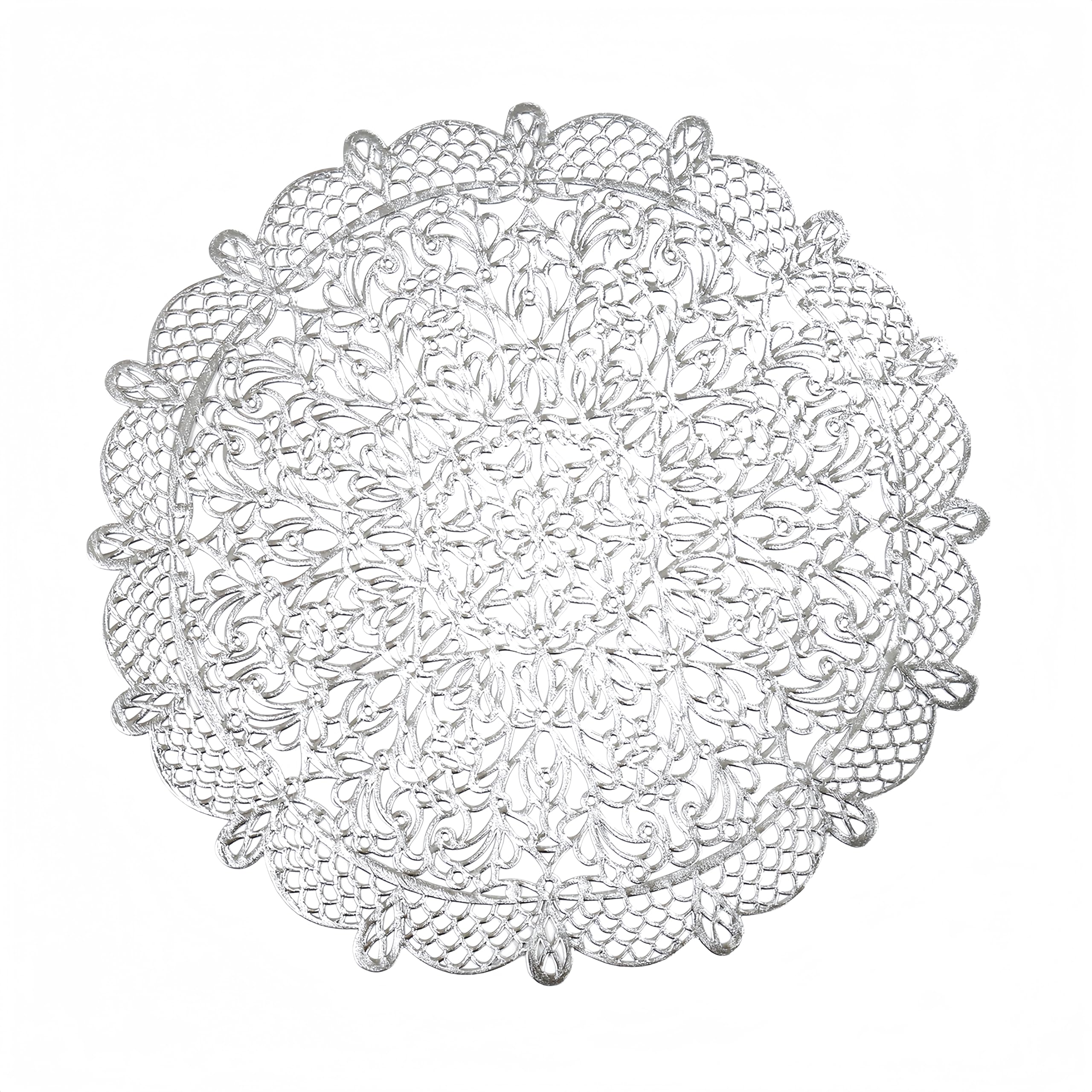 Salvamanteles Individuales, Juego de 4 Manteles Individuales y Posavasos Lavables de PVC Manteles Individuales de Lujo con Lámina de Oro Manteles Decorativos Resistentes al Calor para Restau