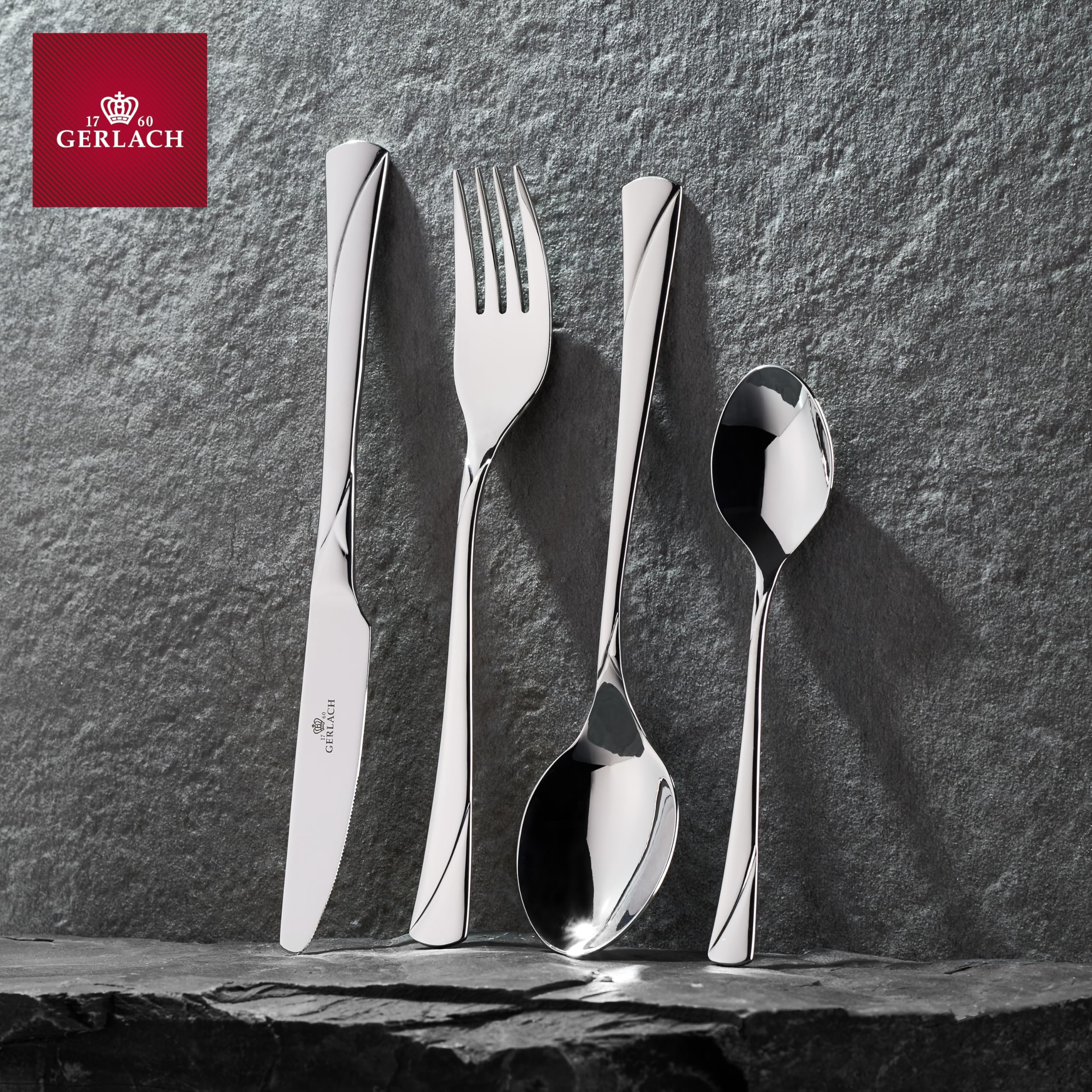 Gerlach | Un ensemble de couverts dans une boîte de 24 pcs - Valor | 18/10 Steel