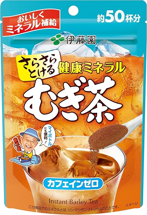 伊藤園 さらさらとける 健康ミネラルむぎ茶 40g 粉末 チャック付き袋タイプ