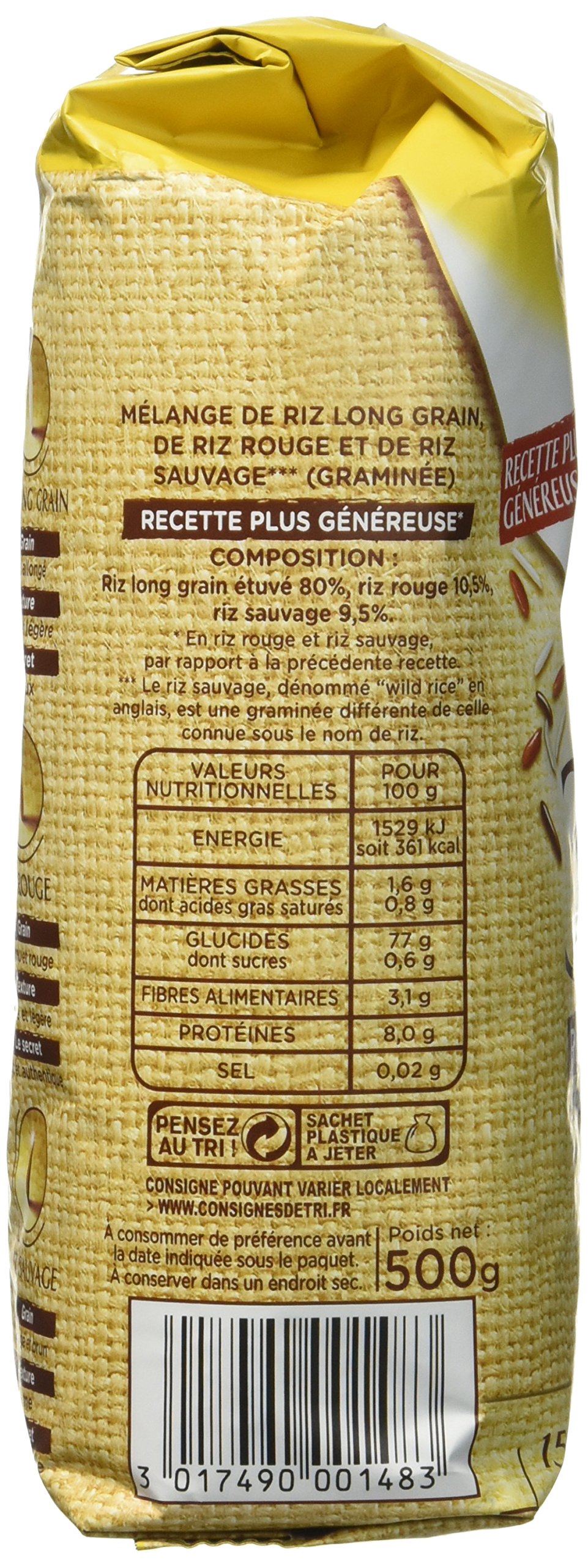 Taureau Ailé Sélection 3 Riz 500 g - Lot de 4