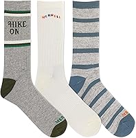 Vista 18 de Merrell Paquete de 3 calcetines de senderismo para mujer (pestaña de corte bajo/cuarto/tripulación)