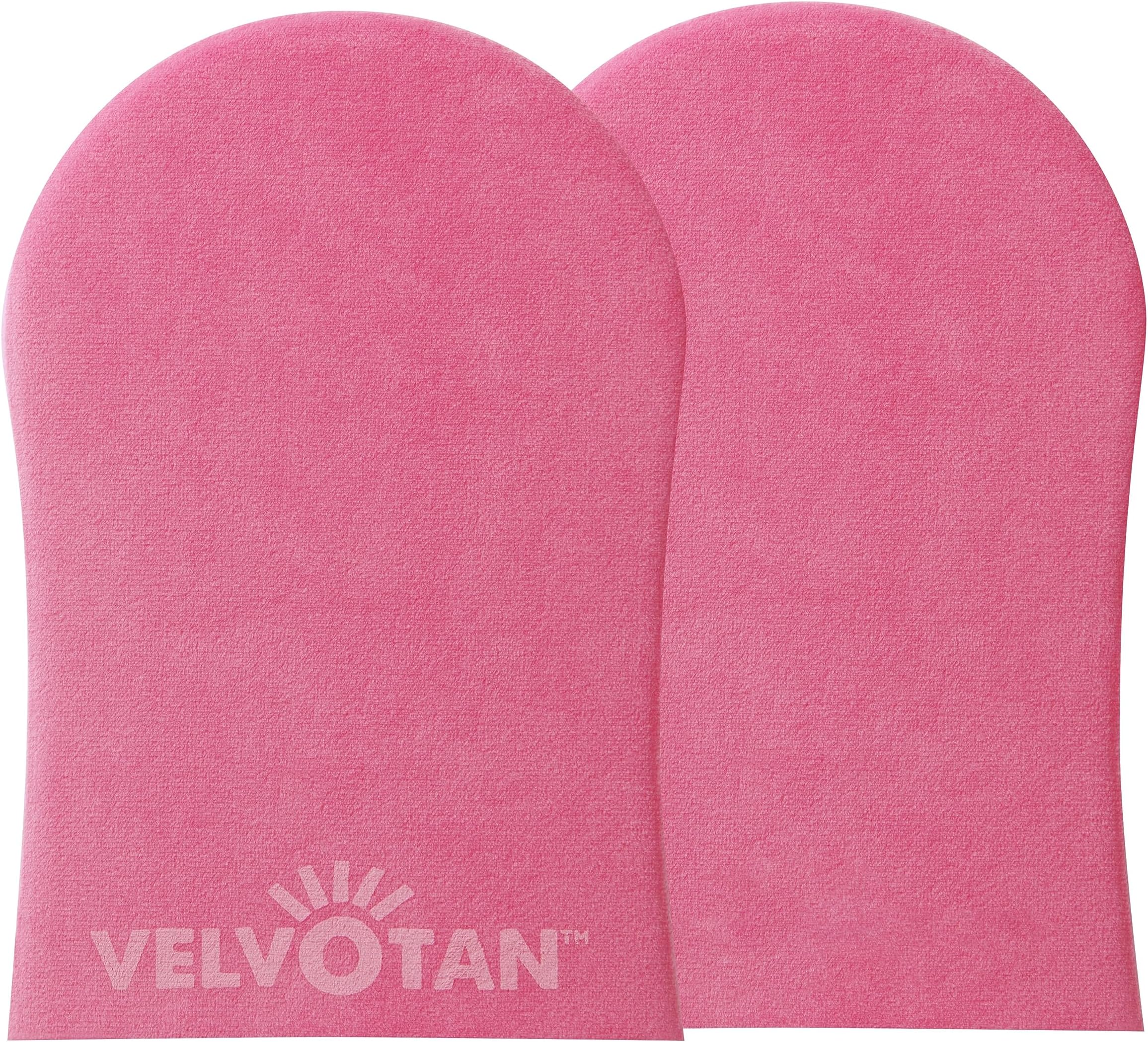 Original Double Sided Tanning Mitt - Pink - Self Tanning Applicator for Stain-Free Hands, Washable & Reusable, Use with Any Fake Tan