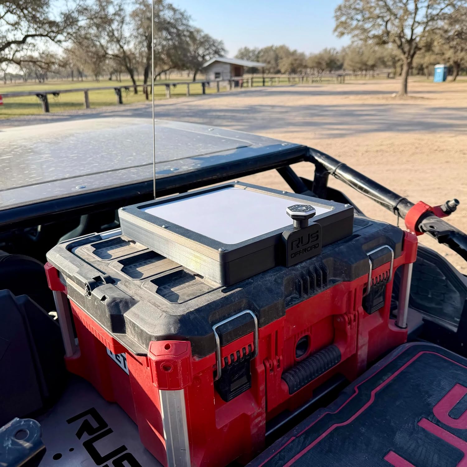 Starlink Mini Mount Compatible with Milwaukee Packout. Snaps in and Out in Seconds. Works with Cars, Trucks, Jeeps, UTVs, Side by Sides, Overland, Marine, RVs. All Stainless Steel Hardware Included