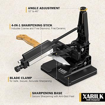 XAR-FS1 Foldable Knife Sharpening System, Upgraded Foldable design