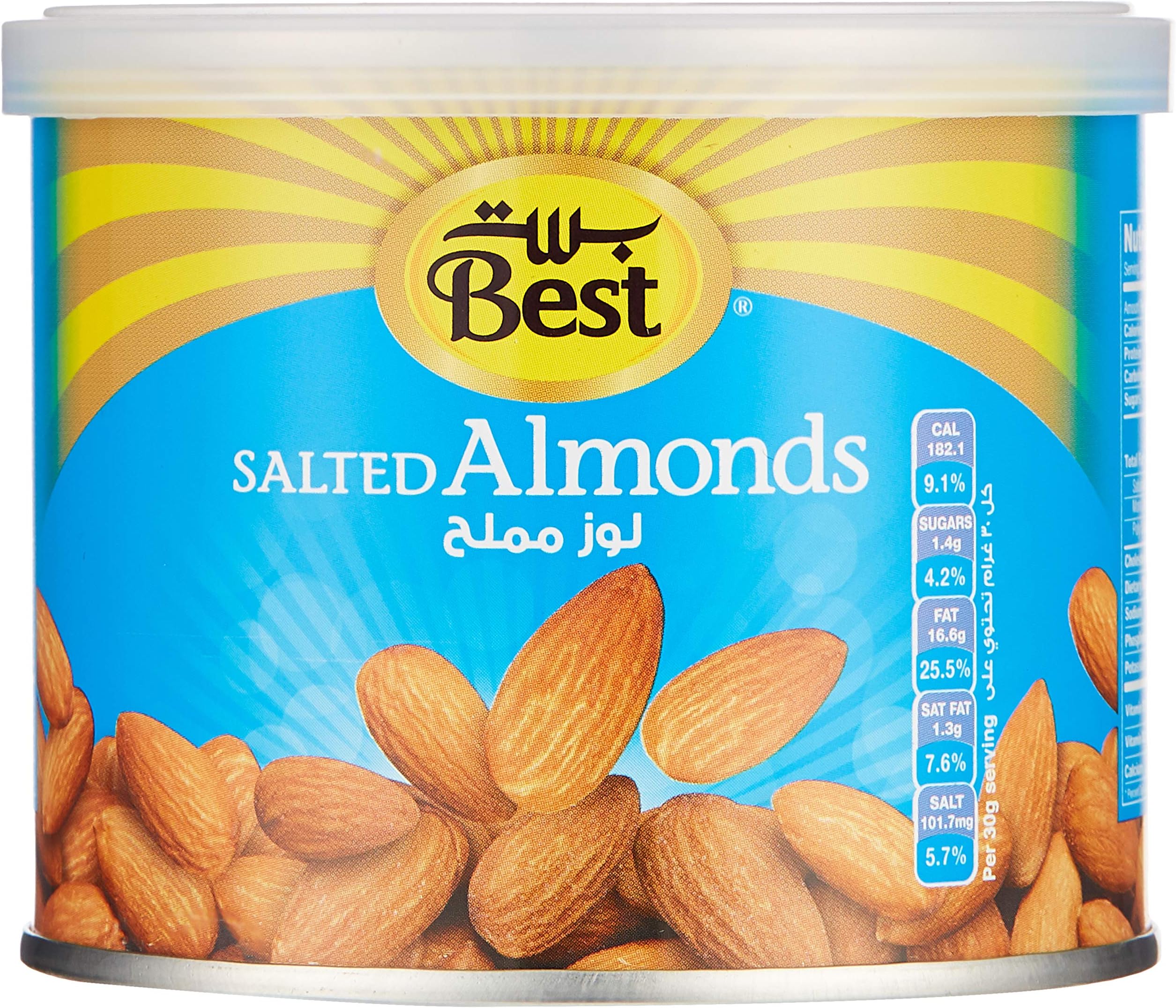 BEST SALTED ALMONDS CAN 110GM