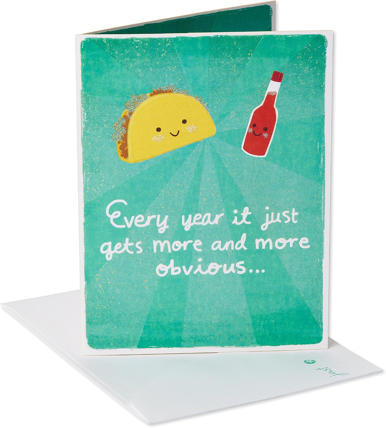 American Greetings Funny Anniversary Card for Couple (Taco and Hot Sauce)