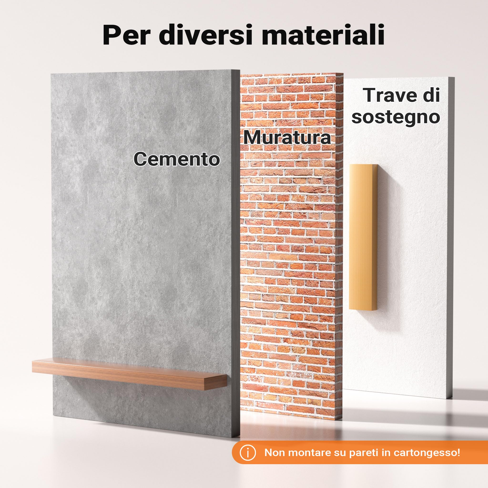 Wiltec Supporto TV 23“-65”, staffa porta TV a muro orientabile con portata fino a 35 kg, braccio porta schermo salvaspazio